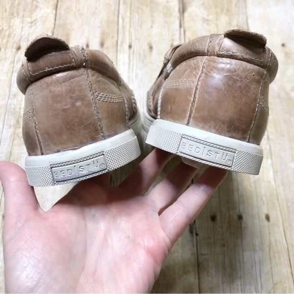 Bed Stu Men’s Carp Slip-on Loafer In Oats Leather - Picture 7 of 12